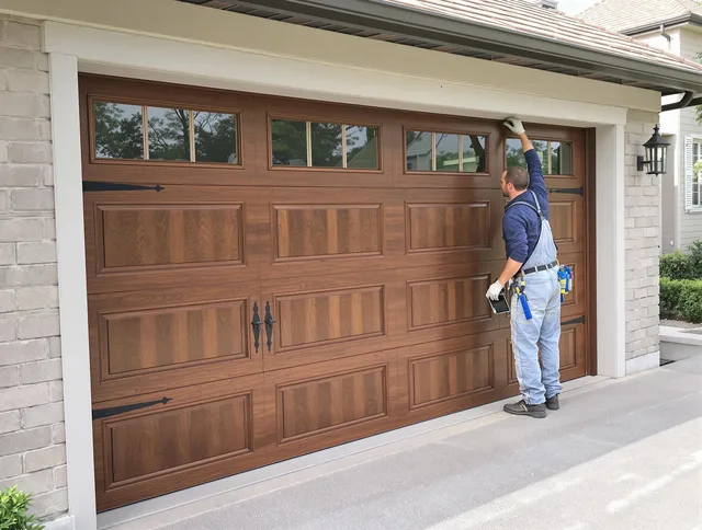 Custom garage door showcase by East Lyme Garage Door Repair in East Lyme