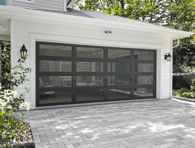 East Lyme Garage Door Repair design specialist presenting custom garage door options to East Lyme homeowner